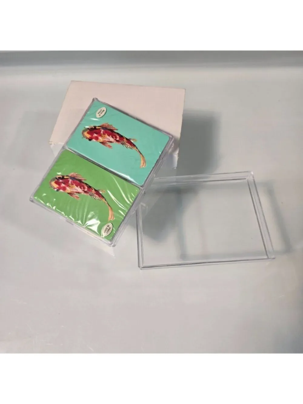 2 Decks Of Playing Cards Koi Fish Artwork Sealed